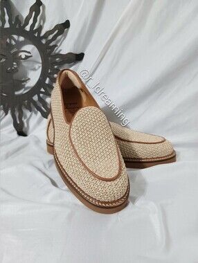 Men's Lex Raffia Loafer JACQUES SOLOVIERE Size 44(US 11.5)
